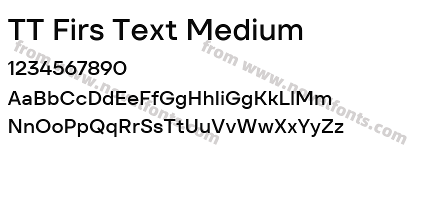 TT Firs Text MediumPreview