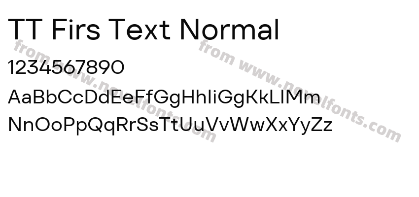 TT Firs Text NormalPreview