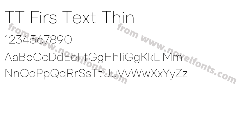 TT Firs Text ThinPreview