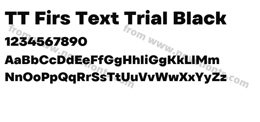 TT Firs Text Trial BlackPreview