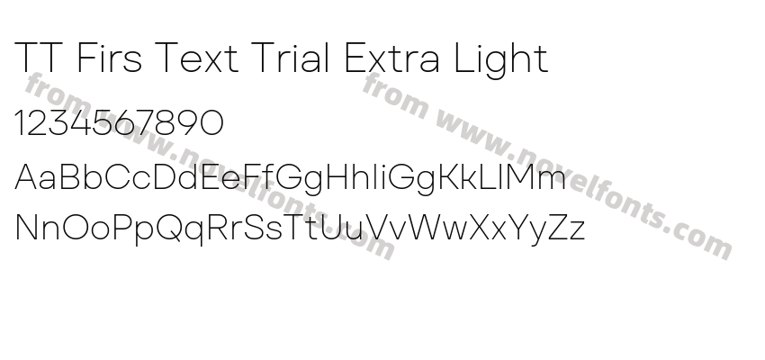 TT Firs Text Trial Extra LightPreview