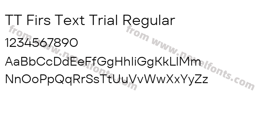 TT Firs Text Trial RegularPreview