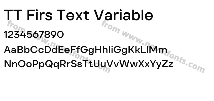 TT Firs Text VariablePreview