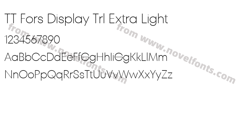 TT Fors Display Trl Extra LightPreview