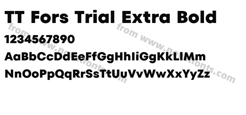 TT Fors Trial Extra BoldPreview