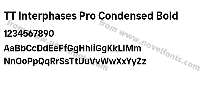 TT Interphases Pro Condensed BoldPreview