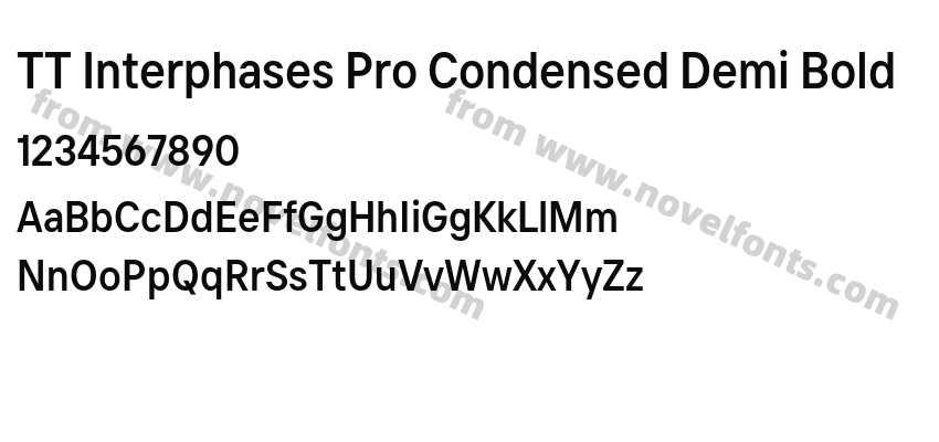 TT Interphases Pro Condensed Demi BoldPreview