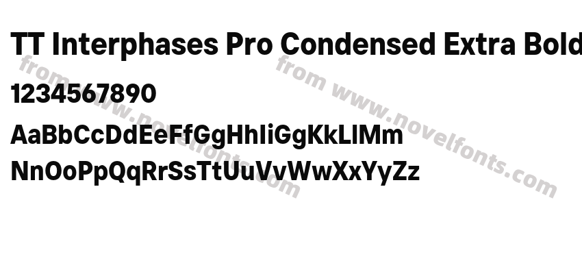 TT Interphases Pro Condensed Extra BoldPreview