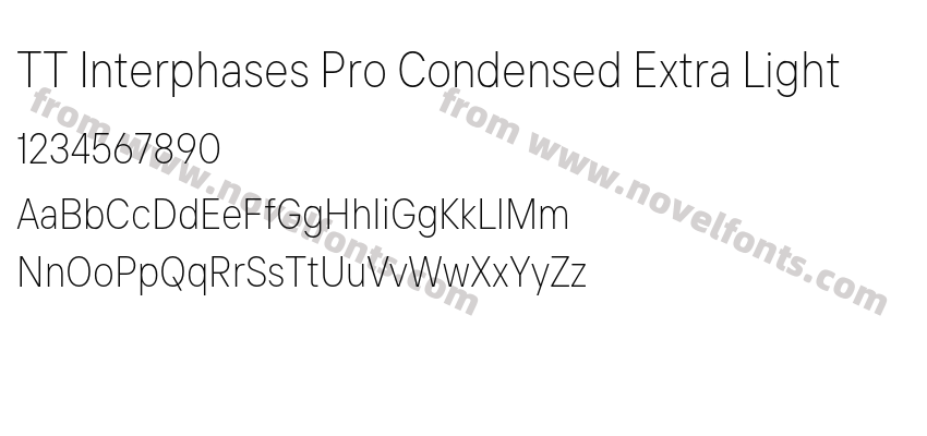 TT Interphases Pro Condensed Extra LightPreview