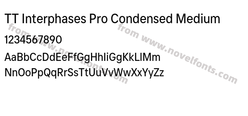 TT Interphases Pro Condensed MediumPreview