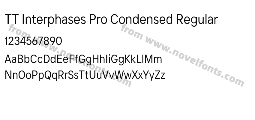 TT Interphases Pro Condensed RegularPreview