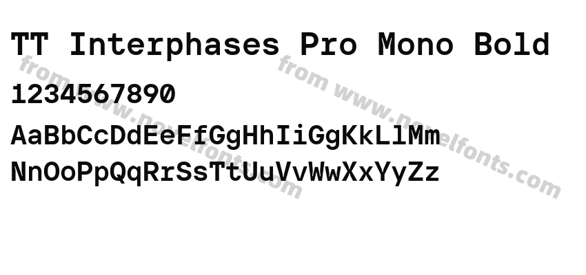 TT Interphases Pro Mono BoldPreview