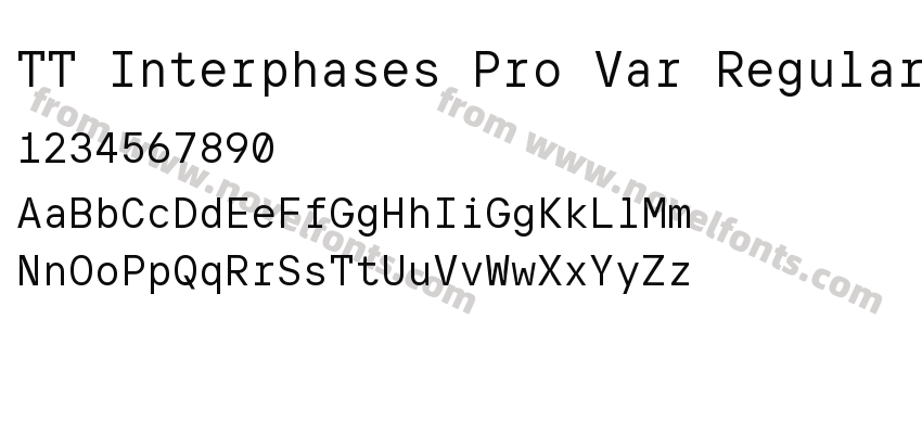 TT Interphases Pro Var RegularPreview