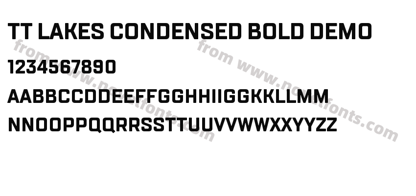 TT Lakes Condensed Bold DEMOPreview