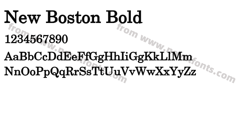 New Boston BoldPreview