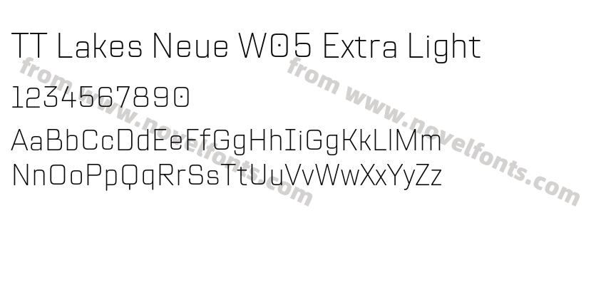 TT Lakes Neue W05 Extra LightPreview
