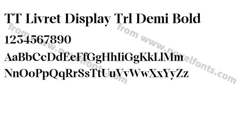 TT Livret Display Trl Demi BoldPreview