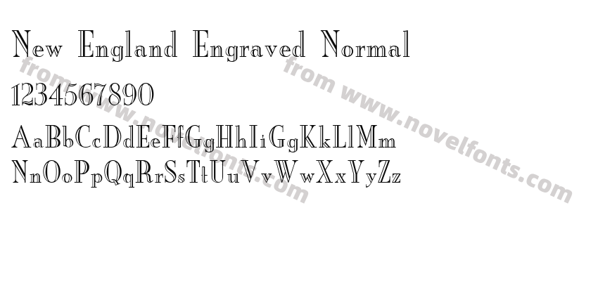 New England Engraved NormalPreview