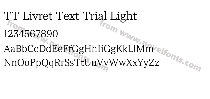 TT Livret Text Trial LightPreview