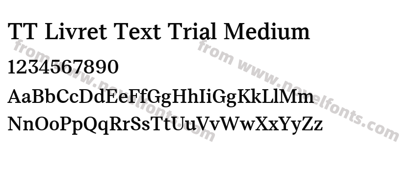 TT Livret Text Trial MediumPreview