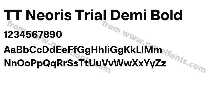 TT Neoris Trial Demi BoldPreview