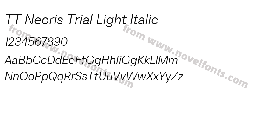 TT Neoris Trial Light ItalicPreview