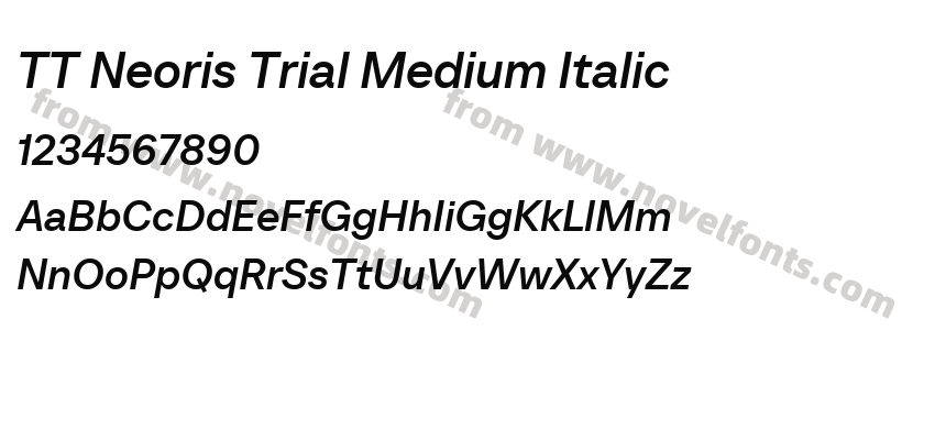 TT Neoris Trial Medium ItalicPreview