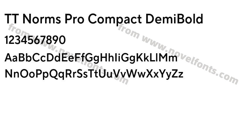 TT Norms Pro Compact DemiBoldPreview