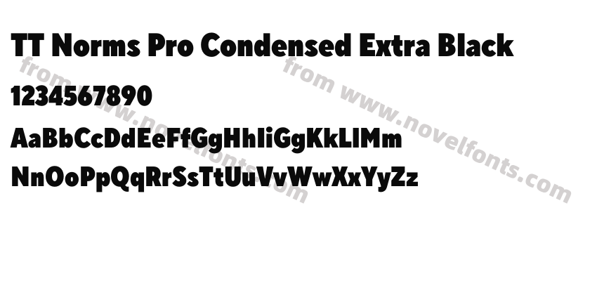 TT Norms Pro Condensed Extra BlackPreview