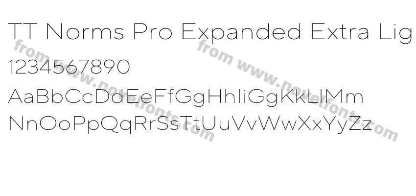 TT Norms Pro Expanded Extra LightPreview