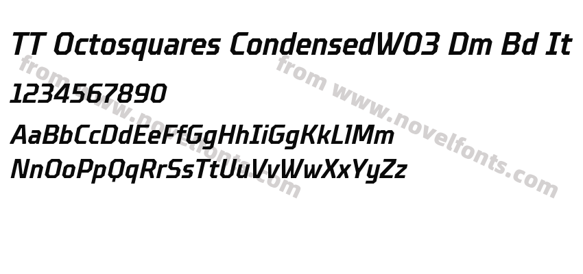 TT Octosquares CondensedW03 Dm Bd ItPreview