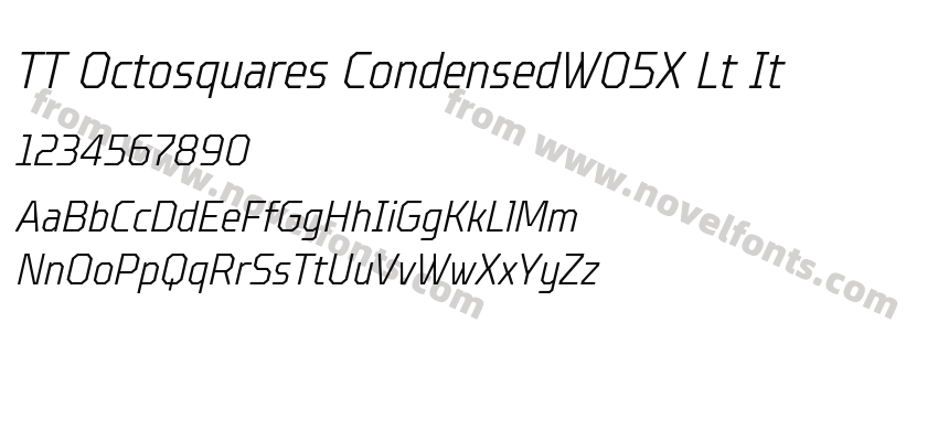 TT Octosquares CondensedW05X Lt ItPreview