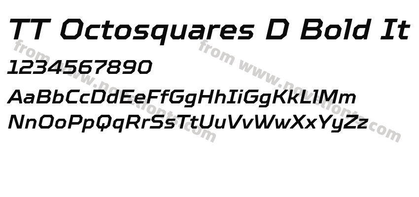 TT Octosquares D Bold ItPreview