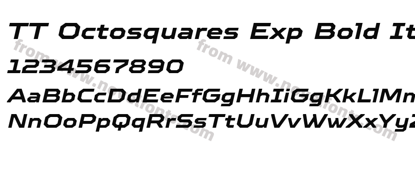 TT Octosquares Exp Bold ItPreview