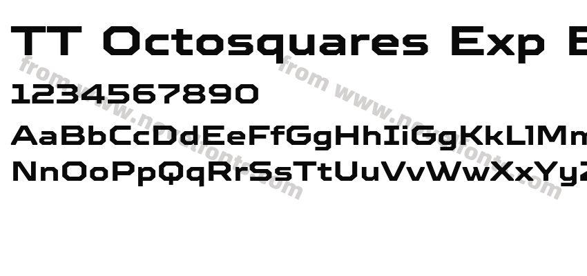 TT Octosquares Exp BoldPreview