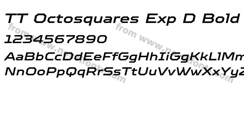 TT Octosquares Exp D Bold ItPreview