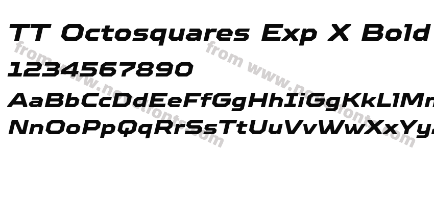 TT Octosquares Exp X Bold ItPreview