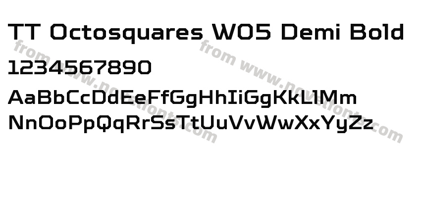 TT Octosquares W05 Demi BoldPreview