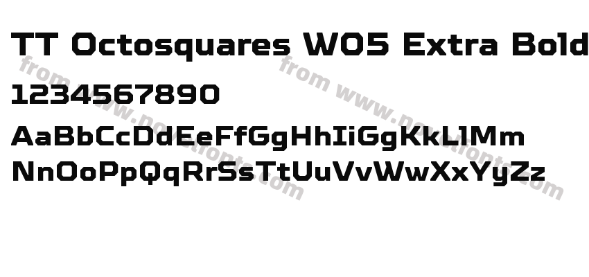 TT Octosquares W05 Extra BoldPreview