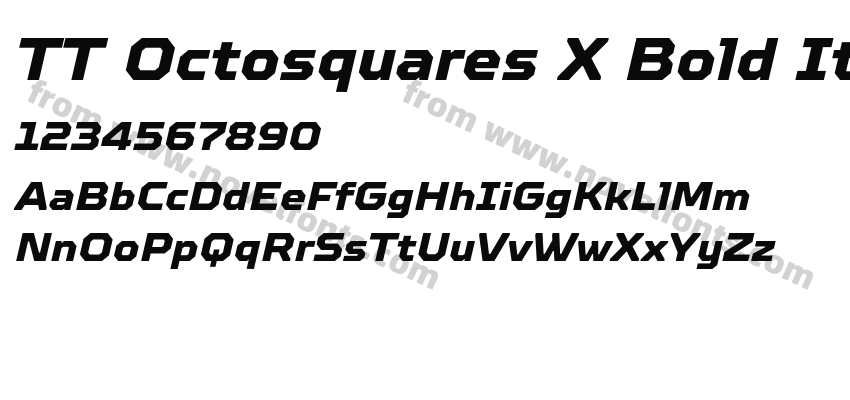 TT Octosquares X Bold ItPreview