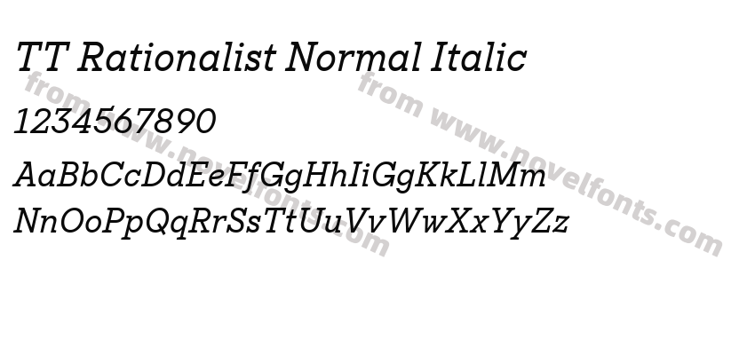 TT Rationalist Normal ItalicPreview