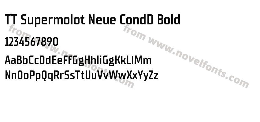 TT Supermolot Neue CondD BoldPreview