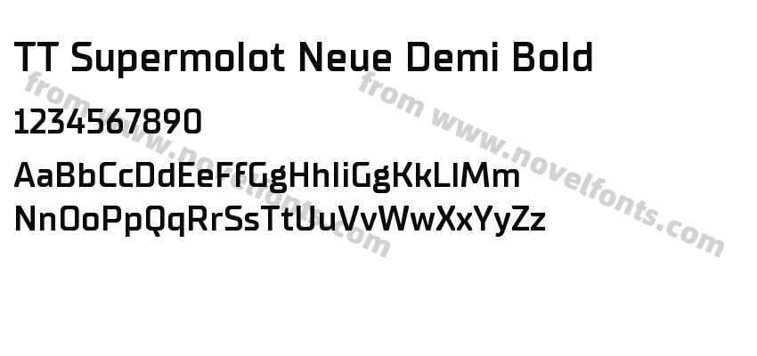 TT Supermolot Neue Demi BoldPreview