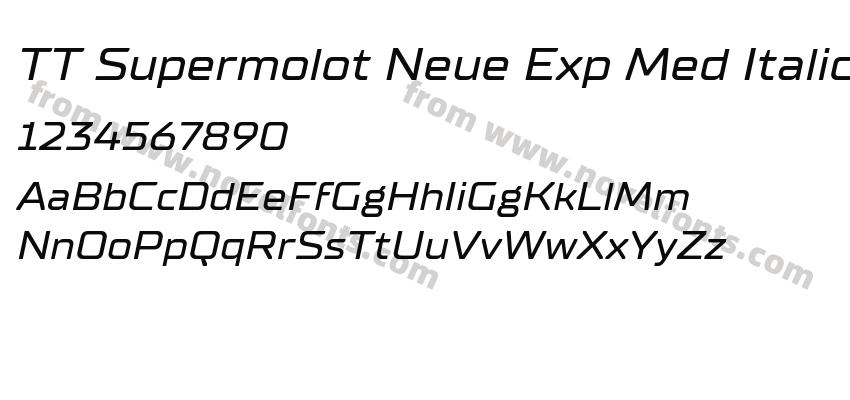 TT Supermolot Neue Exp Med ItalicPreview