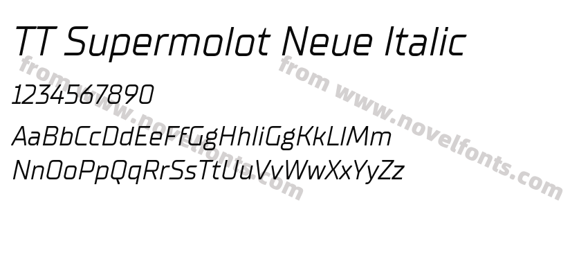 TT Supermolot Neue ItalicPreview