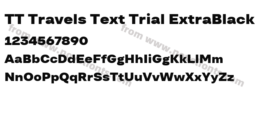 TT Travels Text Trial ExtraBlackPreview