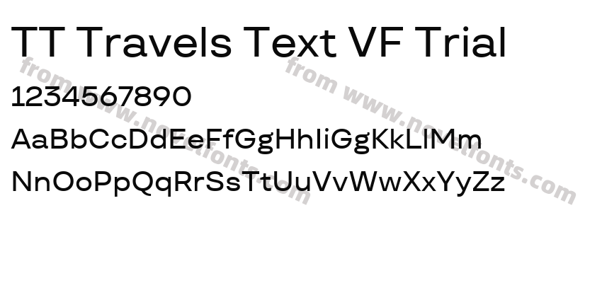 TT Travels Text VF TrialPreview
