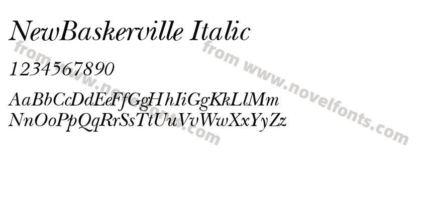 New Baskerville ItalicPreview