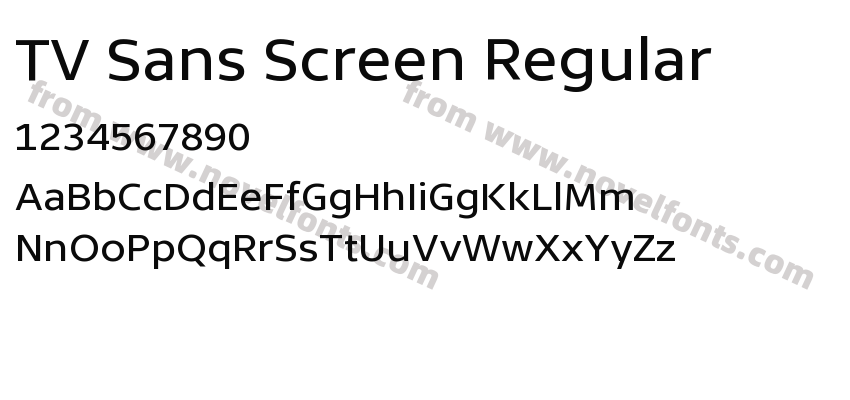 TV Sans Screen RegularPreview