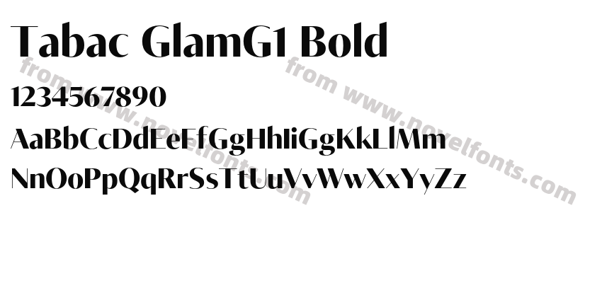 Tabac GlamG1 BoldPreview